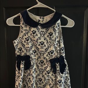 Janie and Jack Navy and White Kids Dress